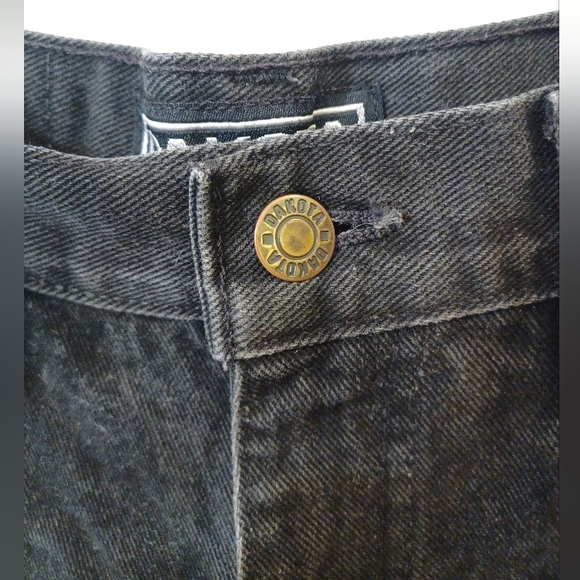 Vintage Dakota Washed Black Denim Cutoff Shorts, Men's Size 30 - Picture 3 of 12